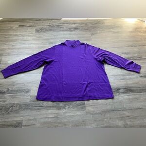 NEW Lands End Women's Plus Size Mock Neck shirt 3X